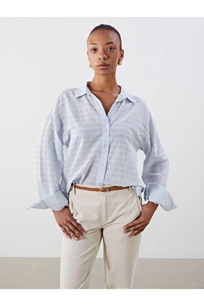 LC Waikiki Esvab • Modern & Distinctive Striped Loose Fit Women's Shirt