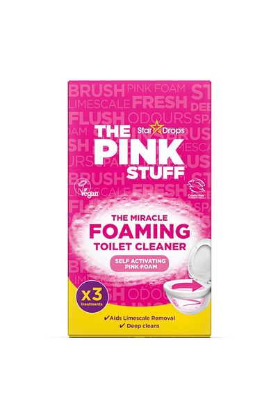 THE PINK STUFF Foaming powder for cleaning the toilet bowl, The Pink Stuff, 3 x 100 g