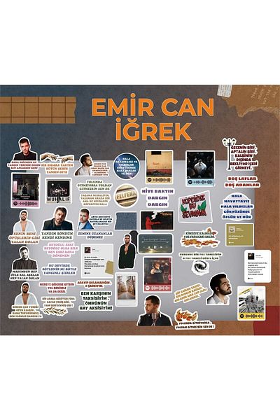 MS Major Selection مجموعة الملصقات الخاصة بحافظة الهاتف المحمول Emir Can Iğrek