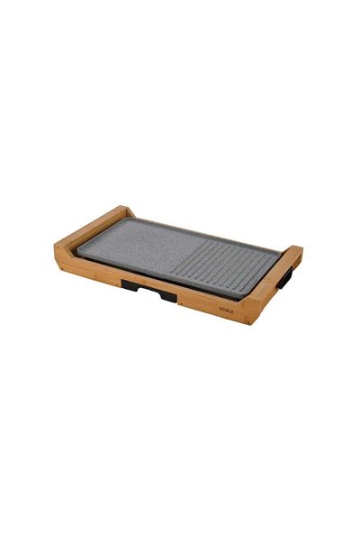 Vivax Oliva Vivax Electric Grill, Eg-4020b, Adjustable Temperature, Removable Drain Tray, Bamboo Housing, 1800w