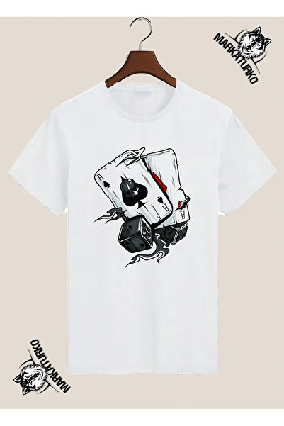 MarkaTurko تيشيرت مطبوع بتصميم خاص من ISKAMBIL 4199-11