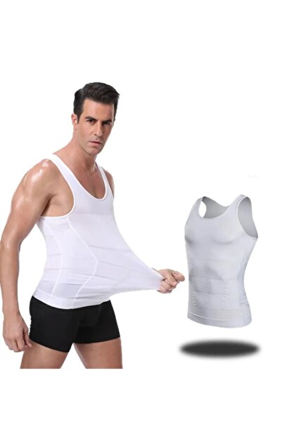 GENCULUS Men's Tank Top Corset Tightening Firming Double Tank Top Corset