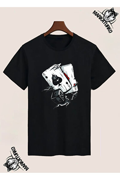 MarkaTurko تيشيرت مطبوع بتصميم خاص من ISKAMBIL 4199-21