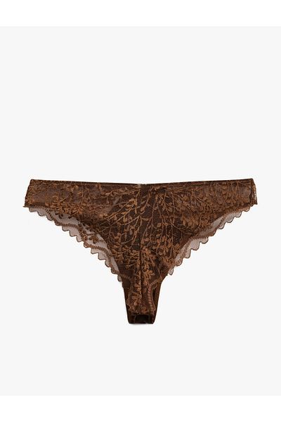 Koton New Season Lace Satin Brazilian Panties