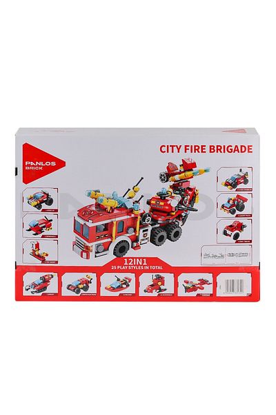 Vagon P 633009   Panlos City Fire Engine 557 Piece Block Set -Vagon Life