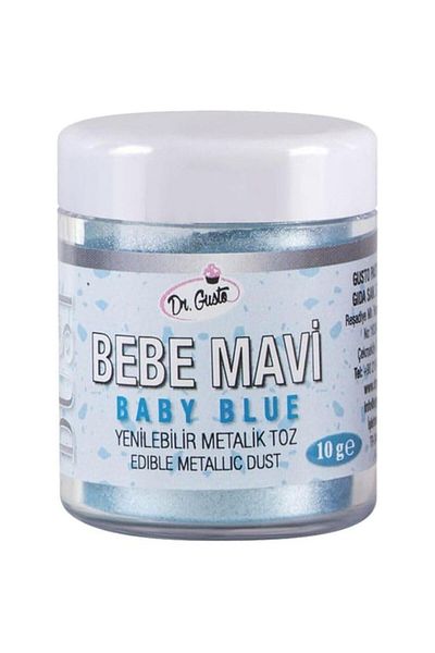 Dr. Gusto Metallic Powder 10 Gr - Baby Pink and Baby Blue Baby Shower Set of 2