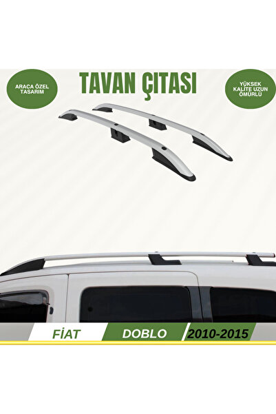 ACK Dizayn FİAT DOBLO 2010-2015 ARACA ÖZEL TAVAN ÇITASI GRİ A+