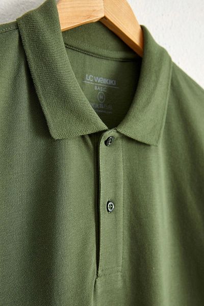 LC Waikiki Lc Waiki Men's Green T-Shirt Polo Neck Short Sleeve Basic Pike from Your Fashion Style