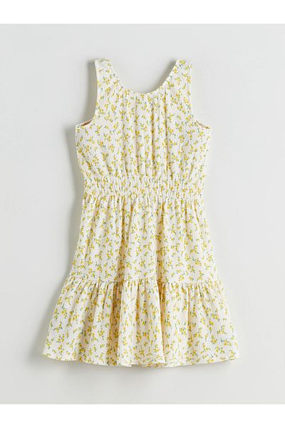 LC Waikiki New Season Crew Neck Floral Girl's Dress - S5Rh74Z4