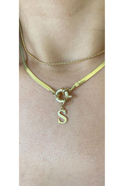 Wind Silver İtalyan Simit Kilit Tasarım 925 Ayar