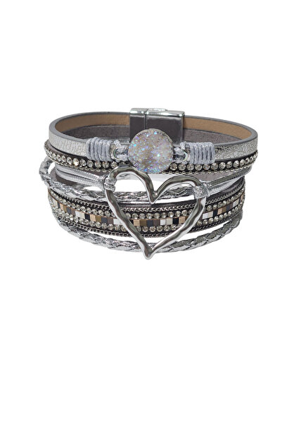 ARBABAG&ACCESSORY ÇOKLU SARMA MANYETİK TOKALI BOHEM BİLEKLİK