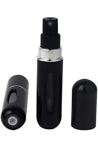 seahome Doldurulabilir Mini Parfüm Şişesi 5 Ml - Cep Parfüm Şişesi Siyah Renk...