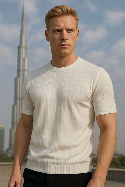 LC Waikiki Lc Waiki Men's Quality Short Sleeve Knitwear T-Shirt