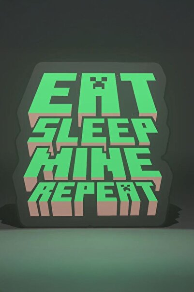 MEK Minecraft Tasarımlı Gece Lambası