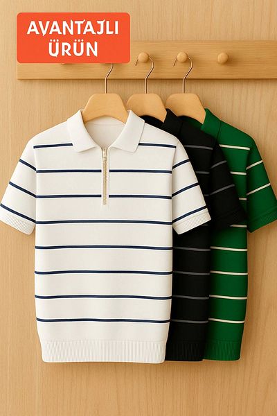 LC Waikiki Lc Waiki Set of 3 Pieces of Advantage Package Men's Knitwear T-Shirt