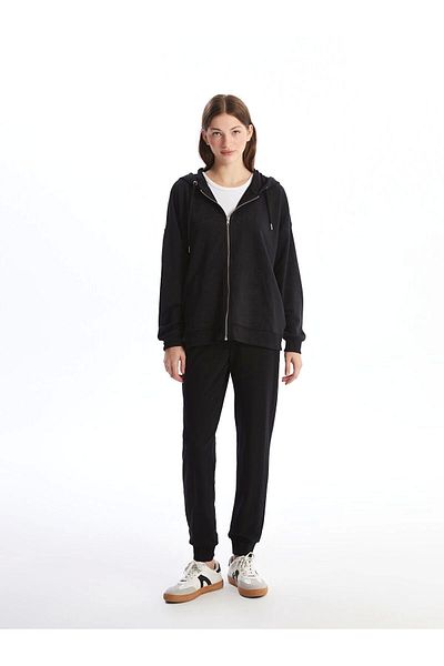 LC Waikiki Lc Waiki Lw - Hooded Plain Oversize Women's Zippered Sweatshirt