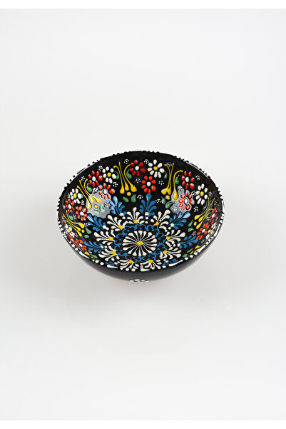 ADEN LİNA ART WORKSHOP 2 Pieces Handmade Light Green-Black Tulip Motif 15 cm ...