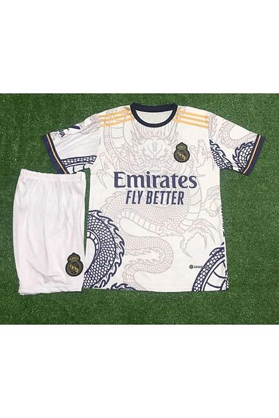 Lion Spor Vinicius Jr. Προσαρμοσμένο σχέδιο R'eal M'adrid White Dragon Παιδική φανέλα37536362