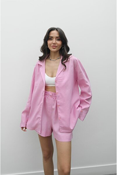 Havoş Set pantaloni scurți roz Fabian