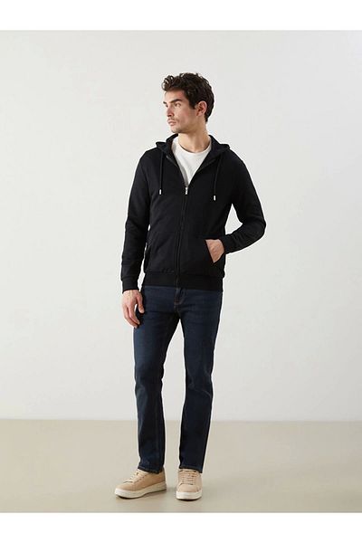 LC Waikiki Lc Waiki Hooded Long Sleeve Men's Zip Sweatshirt