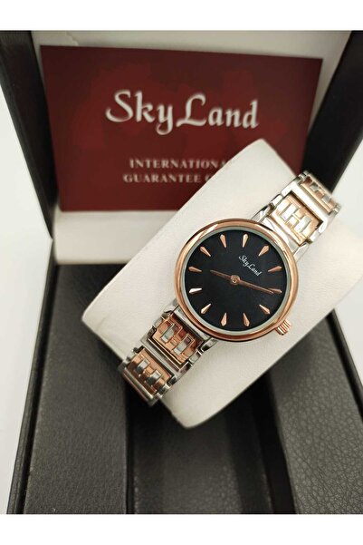 Skyland ساعة يد نسائيه سكاي لاند استيل