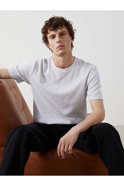 LC Waikiki Lc Waiki Crew Neck Short Sleeve Men's Textured T-Shirt