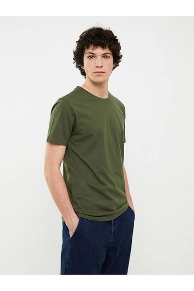 LC Waikiki Lc Waiki Casual Crew Neck Short Sleeve Basic Combed Cotton Men's T-Shirt