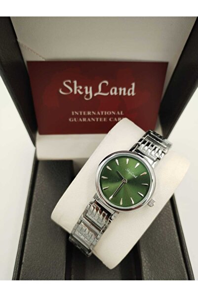Skyland ساعة يد نسائيه سكاي لاند استيل