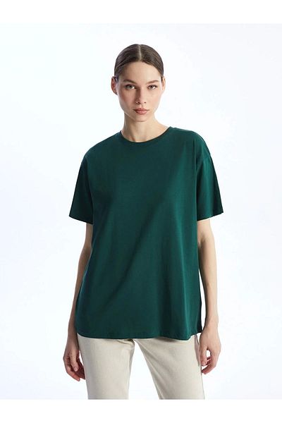 LC Waikiki Lc Waiki Modest Crew Neck Plain Short Sleeve Women's T-Shirt