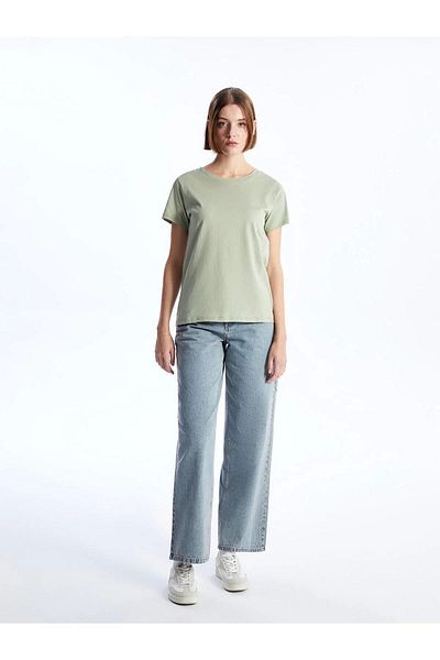 LC Waikiki Lc Waiki Crew Neck Plain Short Sleeve Women's T-Shirt