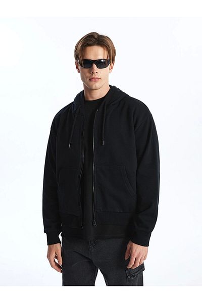 LC Waikiki Lc Waiki Hooded Long Sleeve Men's Zip Sweatshirt