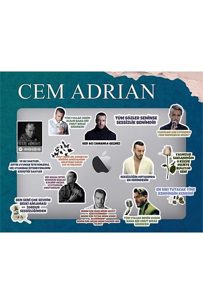 MS Major Selection Cem Adrian Laptop Notebook Phone Case Sticker Package