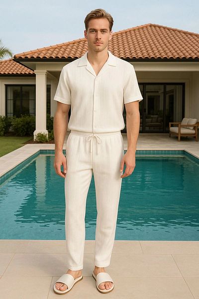 LC Waikiki Lcwaikikii Men's 2-Piece Bottom-Top Suit. Premium Quality Stylish and Stylish New Model Men's Suit