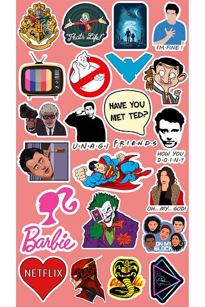 MS Major Selection Movie Series Animated Series 2 Sticker Phone Laptop Notebook Tablet Notebook Flask Sticker Label