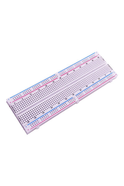 nelerbulurum Öğrenci Breadbord Arduino İçin 16.5 x 5.4 x 0,85 Mm 4 sıra birbirine kısa devre 50 delik Toplam 200