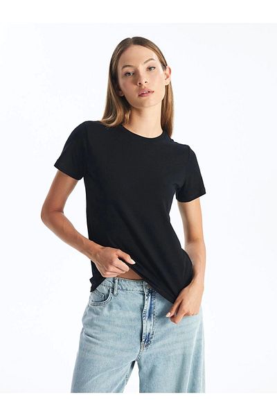 LC Waikiki Lc Waiki Crew Neck Plain Short Sleeve Women's T-Shirt