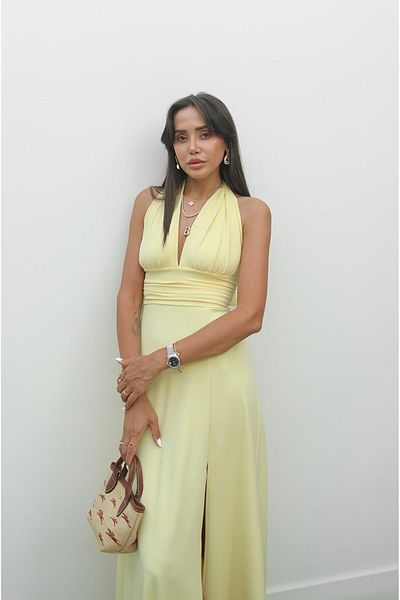 Havoş Rochie galbenă Halter