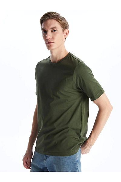 LC Waikiki Lc Waiki Classic Crew Neck Short Sleeve Combed Cotton Men's T-Shirt