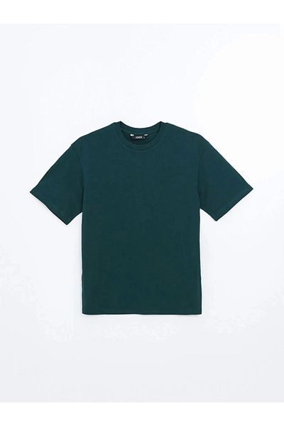 LC Waikiki Lc Waiki Xside Green Crew Neck Combed Cotton Men's T-Shirt