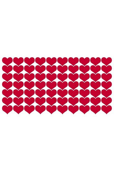 MS Major Selection Heart |   Red Sticker |   2.5 cm 100 Pieces
