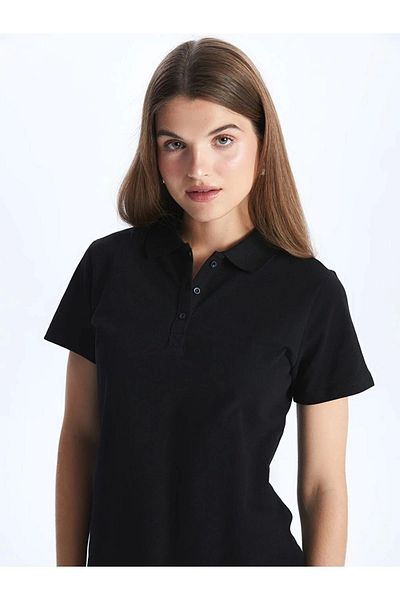 LC Waikiki Lc Waiki Classic Polo Neck Plain Short Sleeve Women's T-Shirt