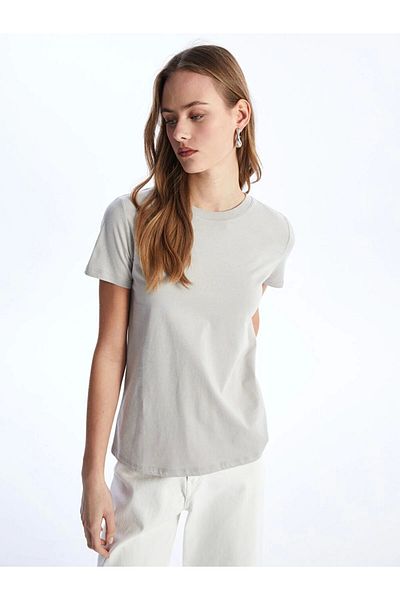 LC Waikiki Lc Waiki Vision Crew Neck Plain Short Sleeve Women's T-Shirt