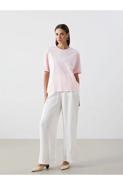LC Waikiki Lc Waiki New Season Crew Neck Oversize Women's T-Shirt - S5Kr16Z8