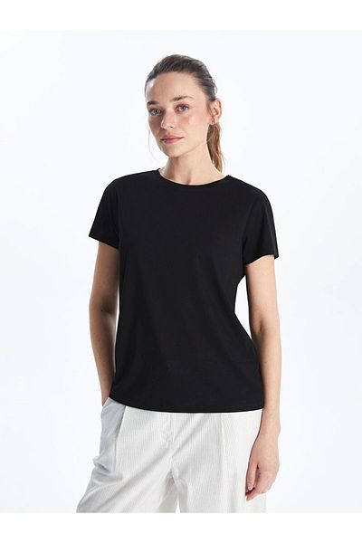 LC Waikiki Lc Waiki Classic Black Crew Neck Women's T-Shirt
