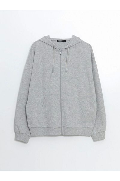 LC Waikiki Lc Waiki Hooded Oversize Women's Zippered Sweatshirt