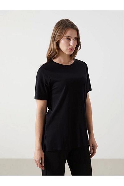 LC Waikiki Lc Waiki Women's Crew Neck T-Shirt S5Hq95Z8Nvy