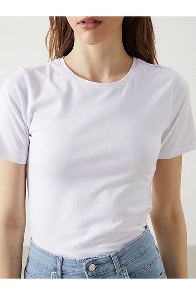 LC Waikiki Lc Waiki Classic Black Crew Neck Women's T-Shirt