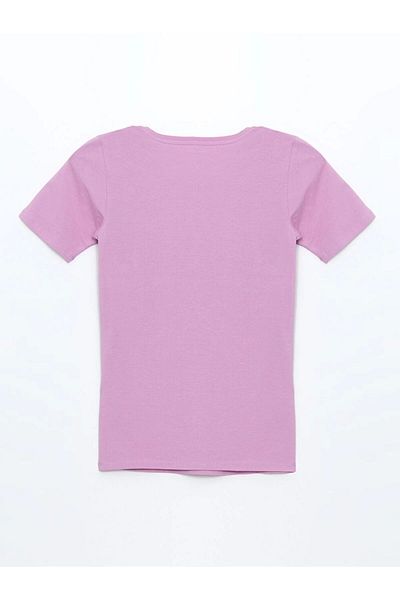 LC Waikiki Lc Waiki Classic Lilac Crew Neck Women's T-Shirt