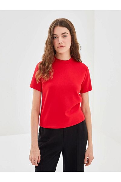 LC Waikiki Lc Waiki Vision Women's Stand Collar T-Shirt