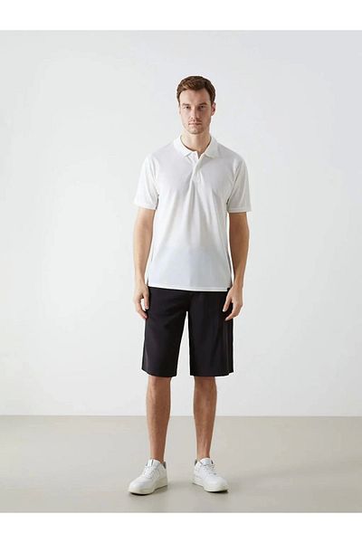 LC Waikiki Lc Waiki Eco Cream Polo Neck Short Sleeve Men's T-Shirt